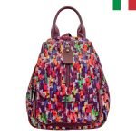 Дамска раница от естествена кожа с капак с цип - Image 2