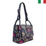 Дамска чанта от естествена кожа с капак, в различни кожи