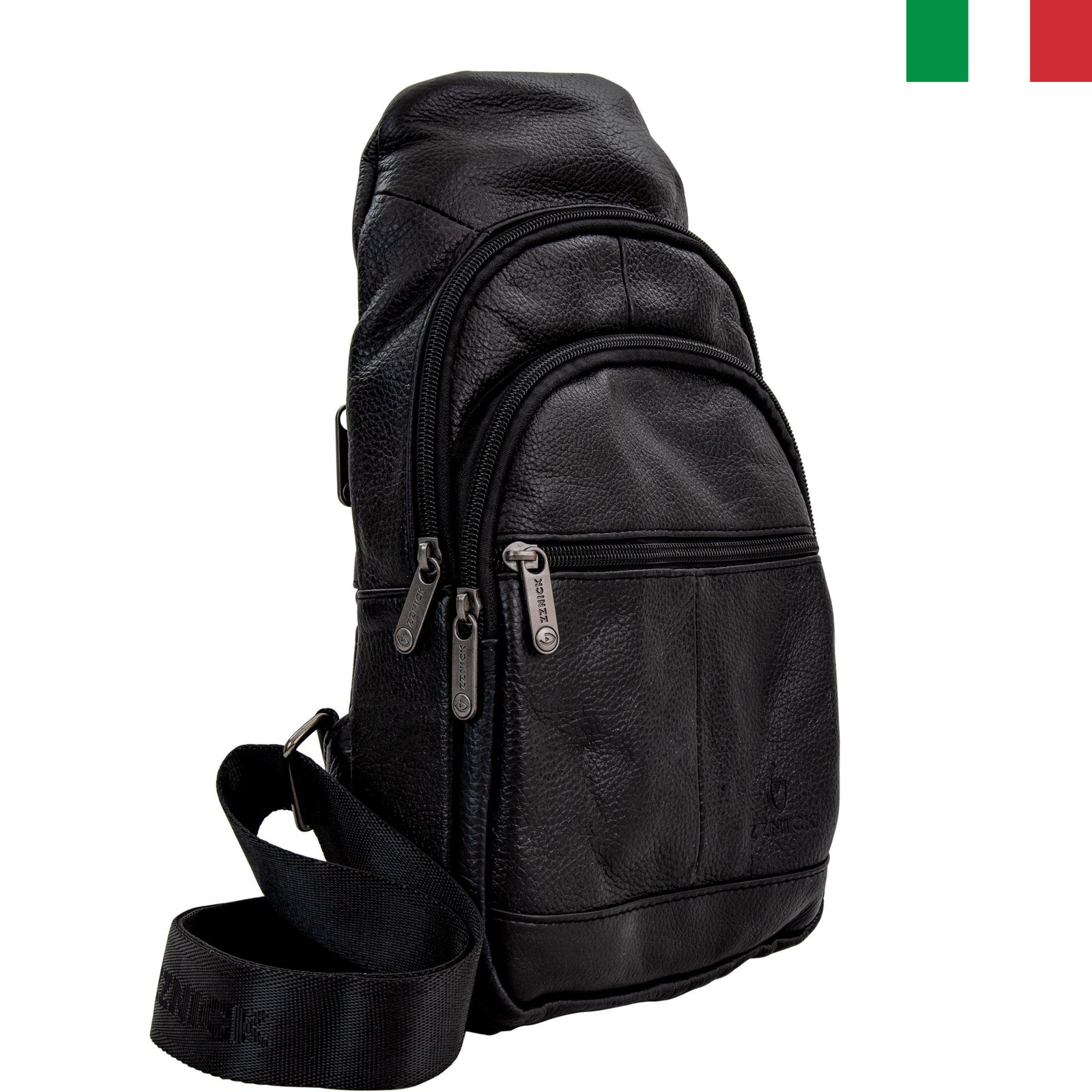 Чанта 35 ъгъл1 Мъжка чанта от естествена кожа тип “раница” - Image 1