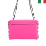 Малка дамска чанта от естествена кожа с дръжка-синджир - Image 2