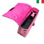 Малка дамска чанта от естествена кожа с дръжка-синджир - Image 3