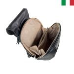 Дамска раница от еко кожа с пискюли на капака - Image 3