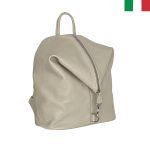 Дамска раница от естествена кожа “тип торба” - Бежов