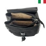 Дамска раница  “Velina Fabbiano” от естествен велур и еко кожа - Image 4