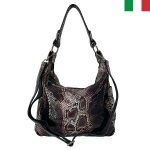 Дамска чанта тип “лодка” от естествена лазерно обработена кожа - Image 2