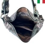 Дамска чанта тип “лодка” от естествена лазерно обработена кожа - Image 4