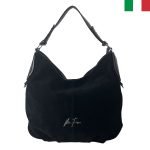 Дамска чанта “Velina Fabbiano” от естествен велур и еко кожа - Image 2