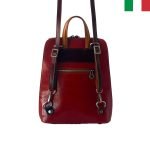 Vera Pelle - 2 в 1 -  Дамска раница/чанта от естествена кожа с преден джоб - Image 3