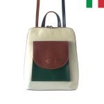 Vera Pelle - 2 в 1 -  Дамска раница/чанта от естествена кожа с преден джоб - Image 2